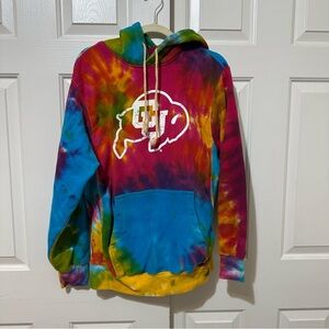 VTG MV Sport Pro Weave Tie Dye Men’s Hoodie CU Buffs Size S Hipster Streetwear